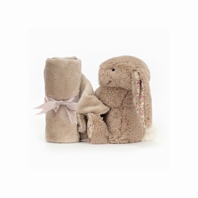 Jellycat Blossom Bea Beige Bunny Soothers Australia | 435791NMI